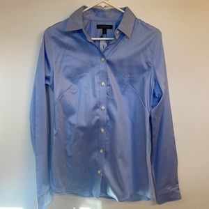 Banana Republic Non-Iron Fitted Blue Shirt - Size 10T